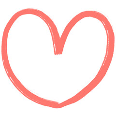 Outline Heart with Hand-Drawn style