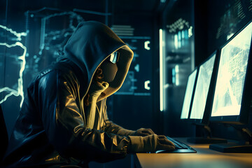 Fototapeta premium Cyber Attack Espionage