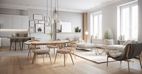 dining room with table
