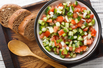 Tasty Pipirrana is a simple Spanish salad from Andalusia with tomatoes, cucumbers, bell peppers and...