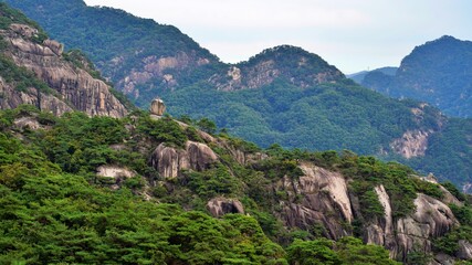 Natural scenery around Chungju Lake in Korea