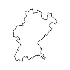 Santarem Map, District of Portugal. Vector Illustration.