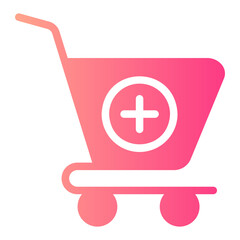 smart cart gradient icon