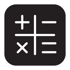 Obraz premium alculators glyph icon