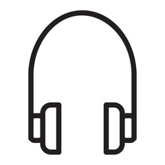 headphone line icon