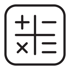 Obraz premium alculators line icon