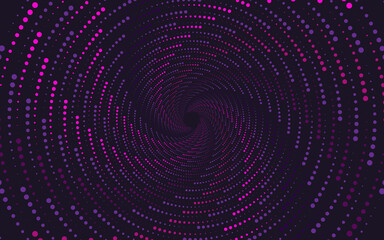 Dotted Spiral Vortex Abstract background
