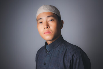 Portrait of Muslim man.