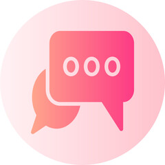 message gradient icon