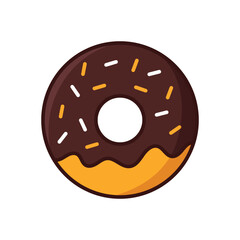 Fototapeta premium donut icon vector design template simple and modern