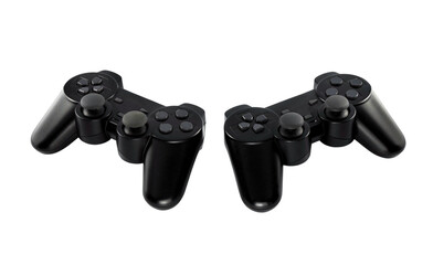 gaming console or joystick on transparent background png file