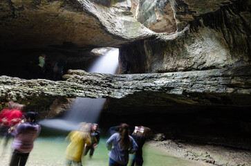 Waterfall in the cave