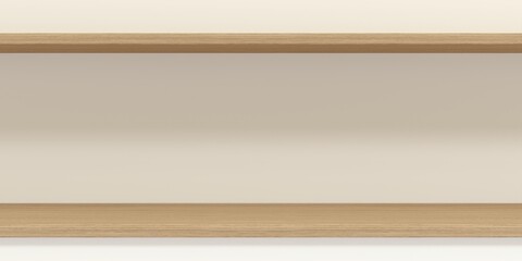 Shelf to present products - white background