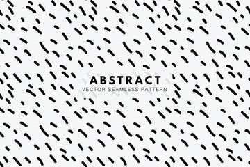 Small slant lines hand drawn shapes simple abstract vector pattern seamless