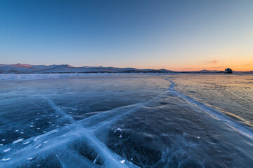 Lake Baikal in winter