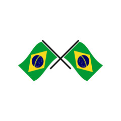 Brazil flags icon set, Brazil independence day icon set vector sign symbol