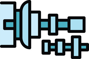 Clutch tool icon. Outline Clutch tool vector icon for web design isolated on white background color flat