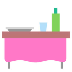 Food and drinks icon. Restaurant Flat icon Vector illustration.