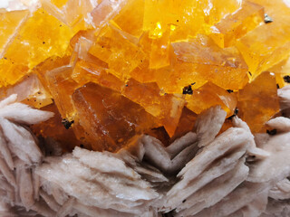 yellow fluorite mineral texture