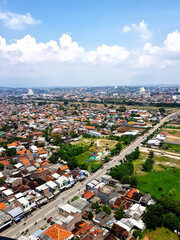 aerial view of the city © Galihlsap