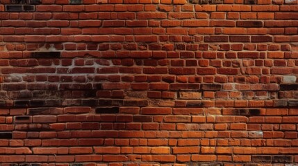Fototapeta premium Red brick wall pattern. Background for design. Generative AI.
