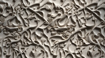 Plaster wall pattern. Background for design. Generative AI.