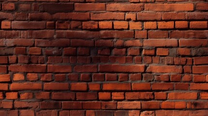 Obraz premium Red brick wall pattern. Background for design. Generative AI.