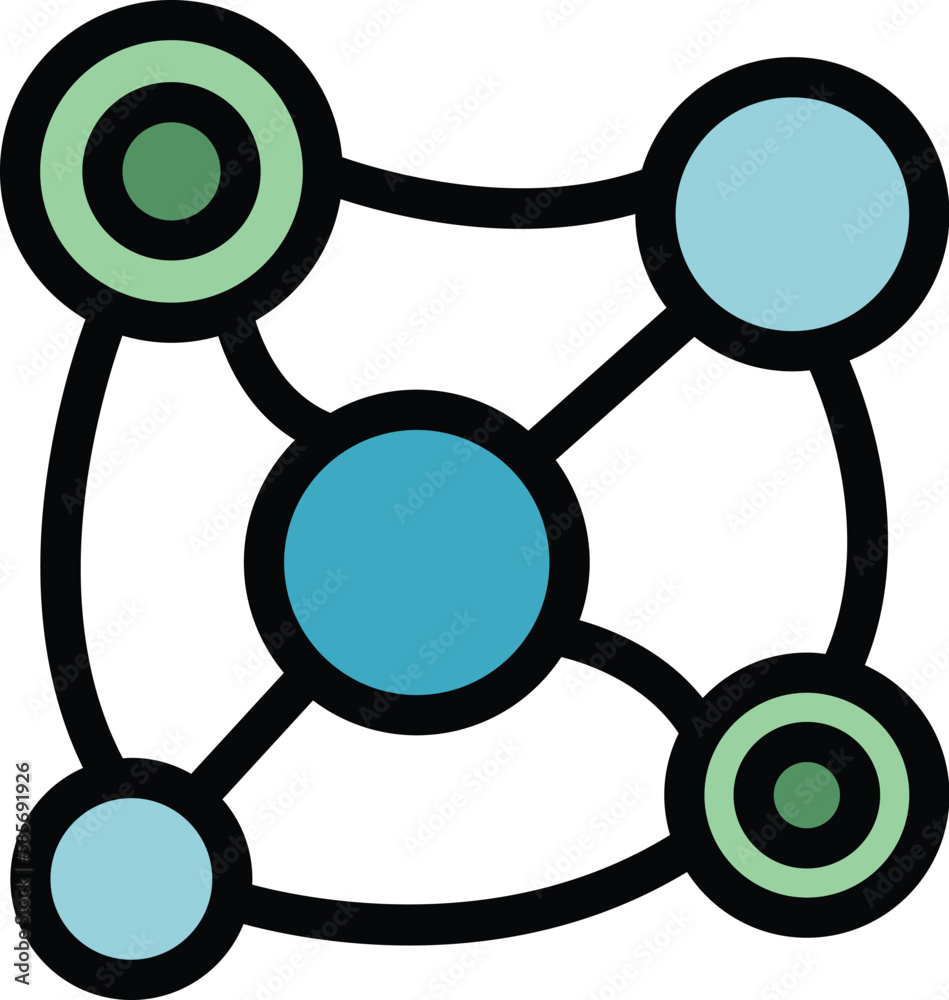 Poster internet network icon. outline internet network vector icon for web design isolated on white backgro