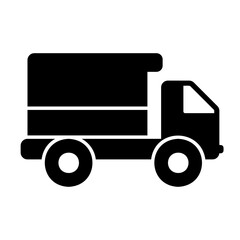 environment, garbage truck icon