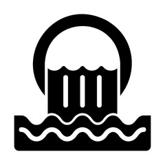 environment, sewer icon