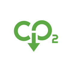 reducing CO2 emissions to stop climate change. green energy background	