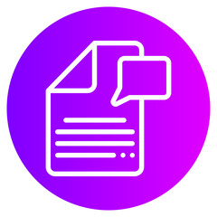 newspaper gradient icon