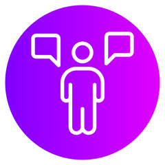 reporter gradient icon