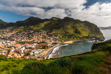 Machico city view. Madeira island on Altantic Ocean © marcin jucha