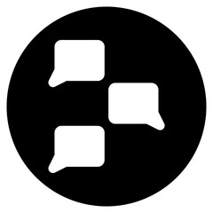 dialogue glyph icon