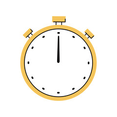 Vector illustration of stopwatch on a white background.