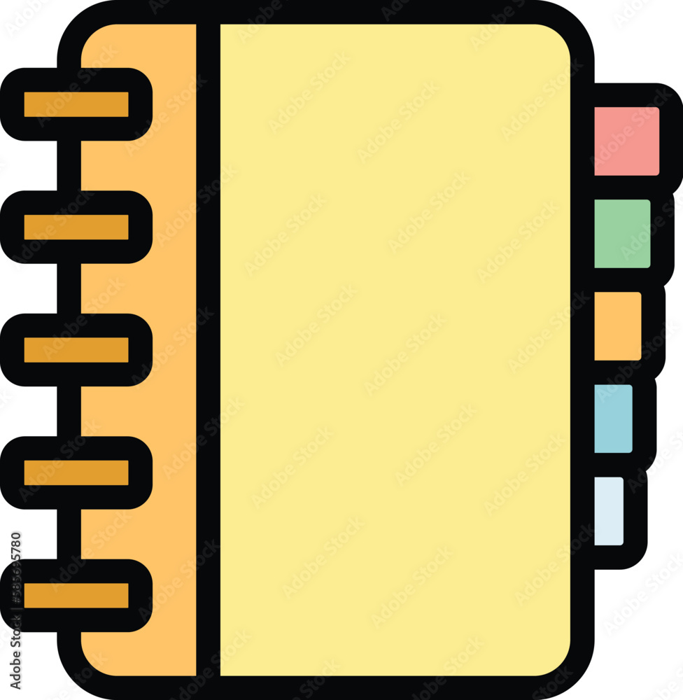 Poster human resources notebook icon. outline human resources notebook vector icon for web design isolated 