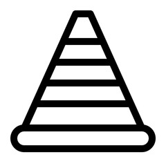 cone line icon
