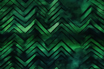 green and black zigzag patterned background. Generative AI