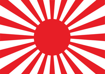 japan flag with white background-