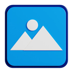 image 3d icon, photo 3d icon