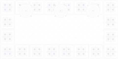 Vector illustration sketch of classic modern rug motif