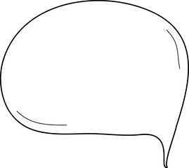 Hand drawn bubbles illustration, Transparent background