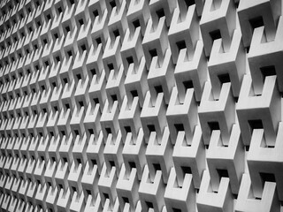 Geometric Wall tile pattern Building facade Art Background