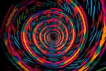 Abstract Hypnotizing Spiral Background