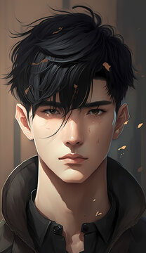 portrait of a handsome person "AI Generative"