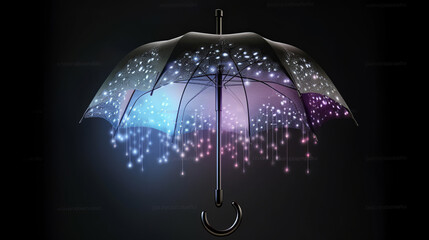 Isolated Magical Umbrella, Generative Ai