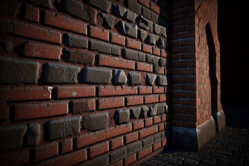 old brick wall, Generative AI
