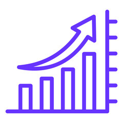 Vector Design Bar Graph Icon Style