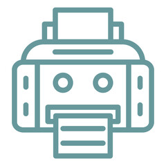Vector Design Printer Icon Style